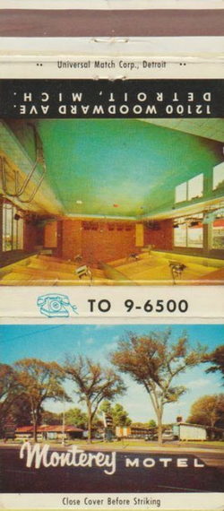 Monterey Motel - Matchbook (newer photo)